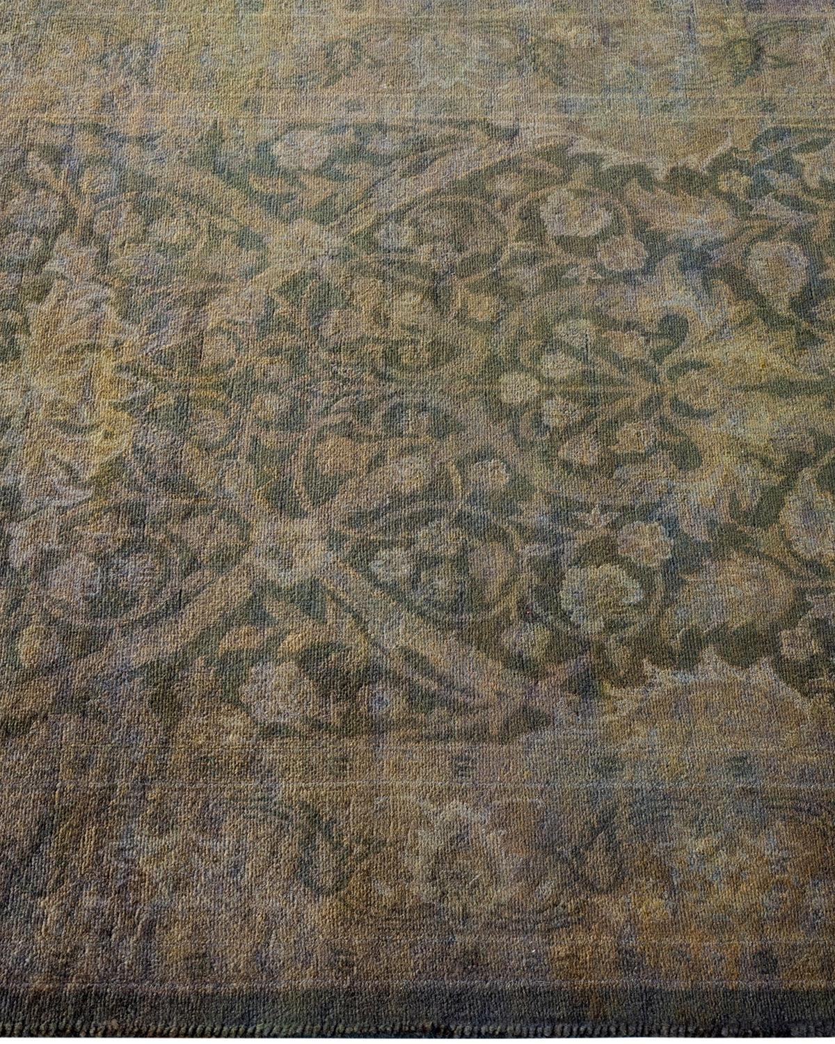 Traves de Mesa Contemporáneo Overdyed Hand Knotted Lana Gris en Nuevo estado para la venta en Norwalk, CT