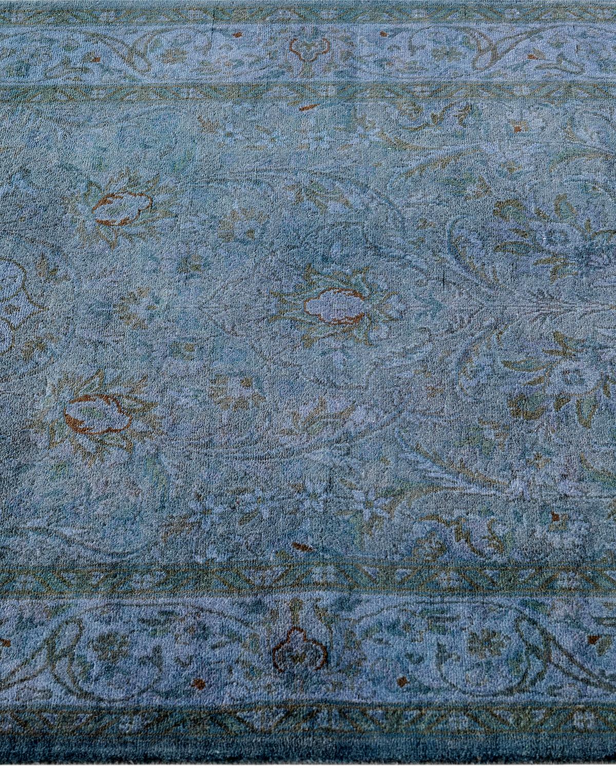 Traves de Mesa Contemporáneo Overdyed Hand Knotted Lana Gris en Nuevo estado para la venta en Norwalk, CT