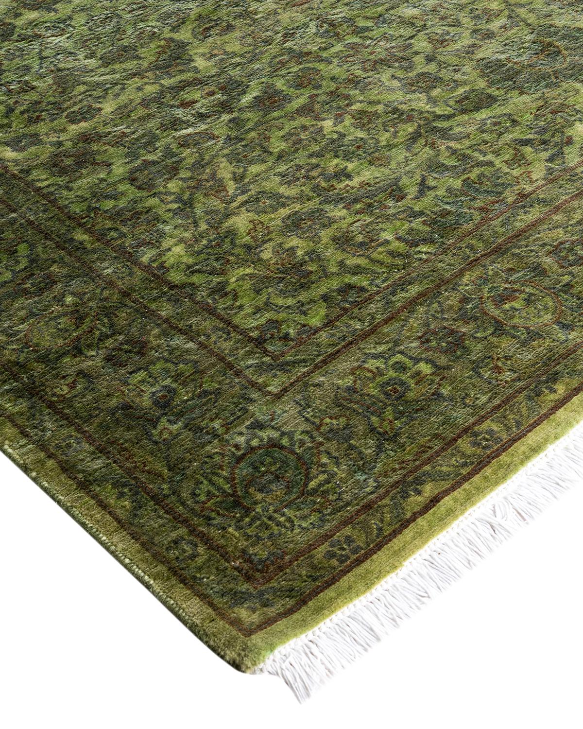 Vibrance rugs epitomize classic with a twist: traditional patterns overdyed in brilliant color. Each hand-knotted rug is washed in a 100%-natural botanical dye that reveals hidden nuances in the designs. These are rugs that transcend trends, and