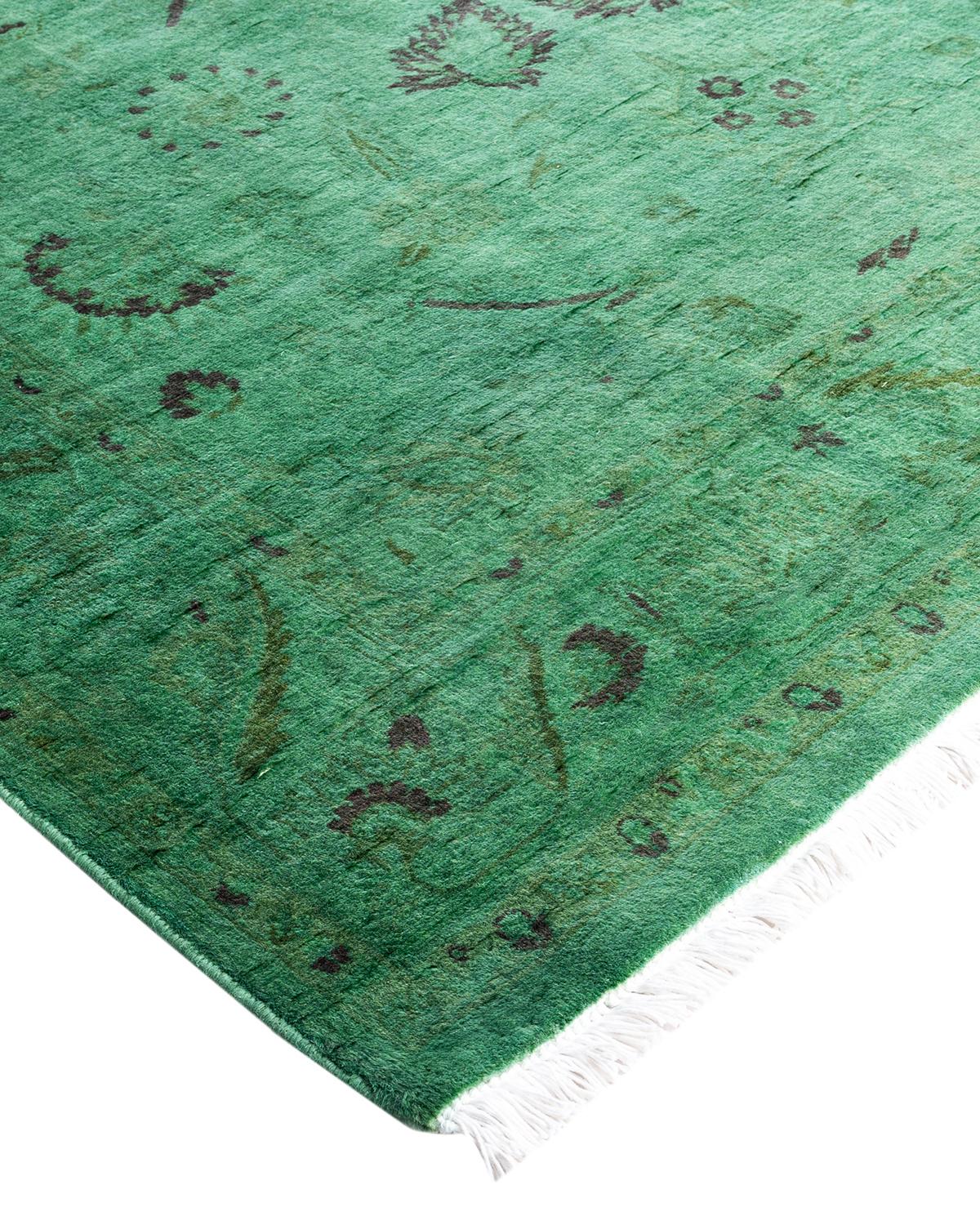 Vibrance rugs epitomize classic with a twist: traditional patterns overdyed in brilliant color. Each hand-knotted rug is washed in a 100%-natural botanical dye that reveals hidden nuances in the designs. These are rugs that transcend trends, and