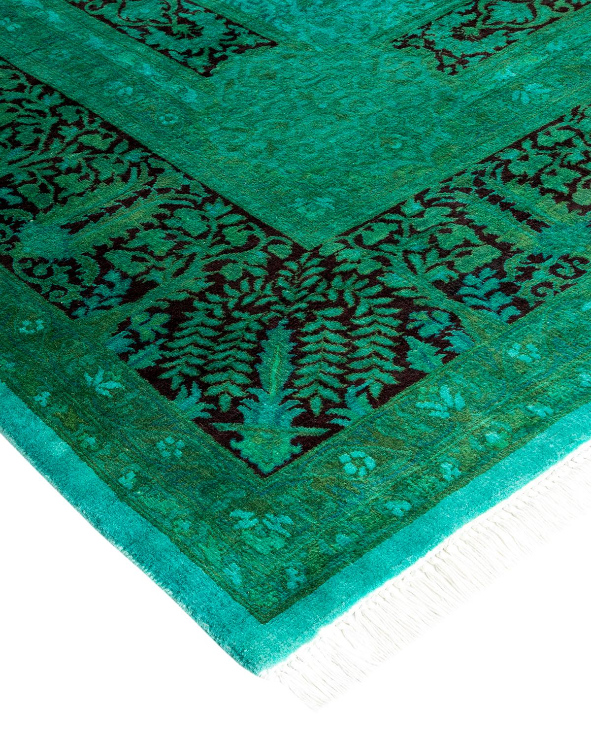 Vibrance rugs epitomize classic with a twist: traditional patterns overdyed in brilliant color. Each hand-knotted rug is washed in a 100% natural botanical dye that reveals hidden nuances in the designs. These are rugs that transcend trends, and