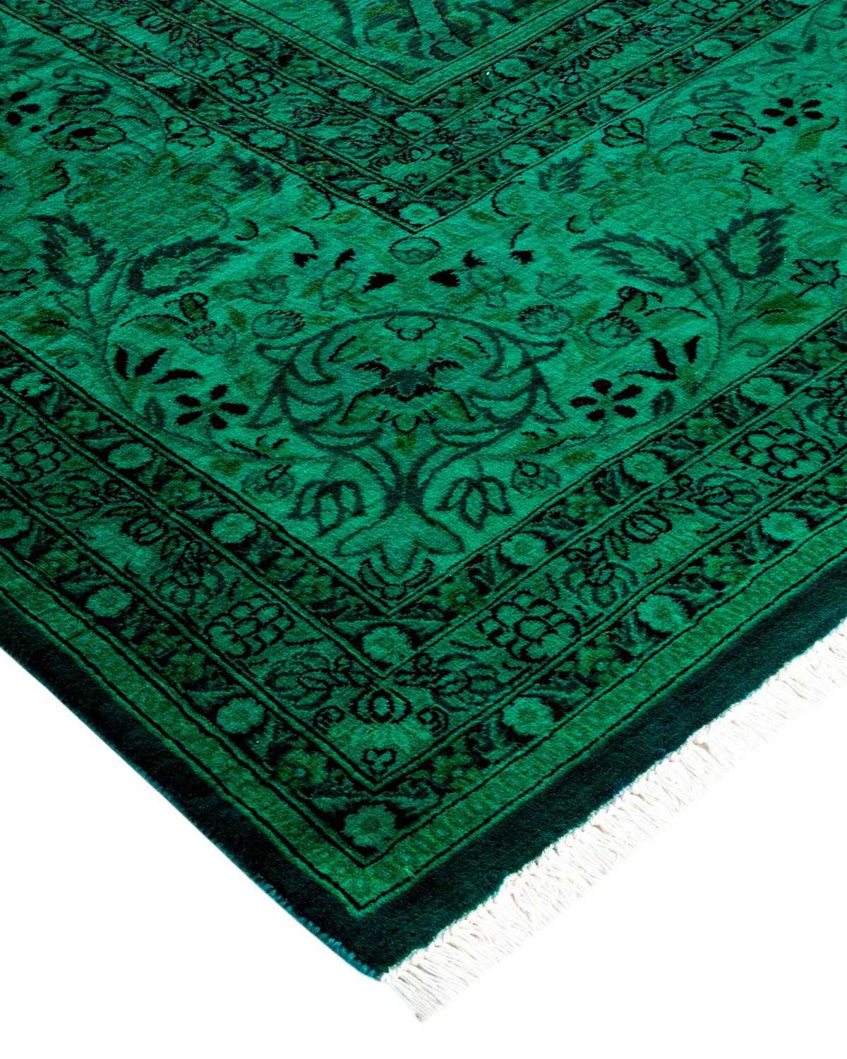 Vibrance rugs epitomize classic with a twist: traditional patterns overdyed in brilliant color. Each hand-knotted rug is washed in a 100% natural botanical dye that reveals hidden nuances in the designs. These are rugs that transcend trends, and