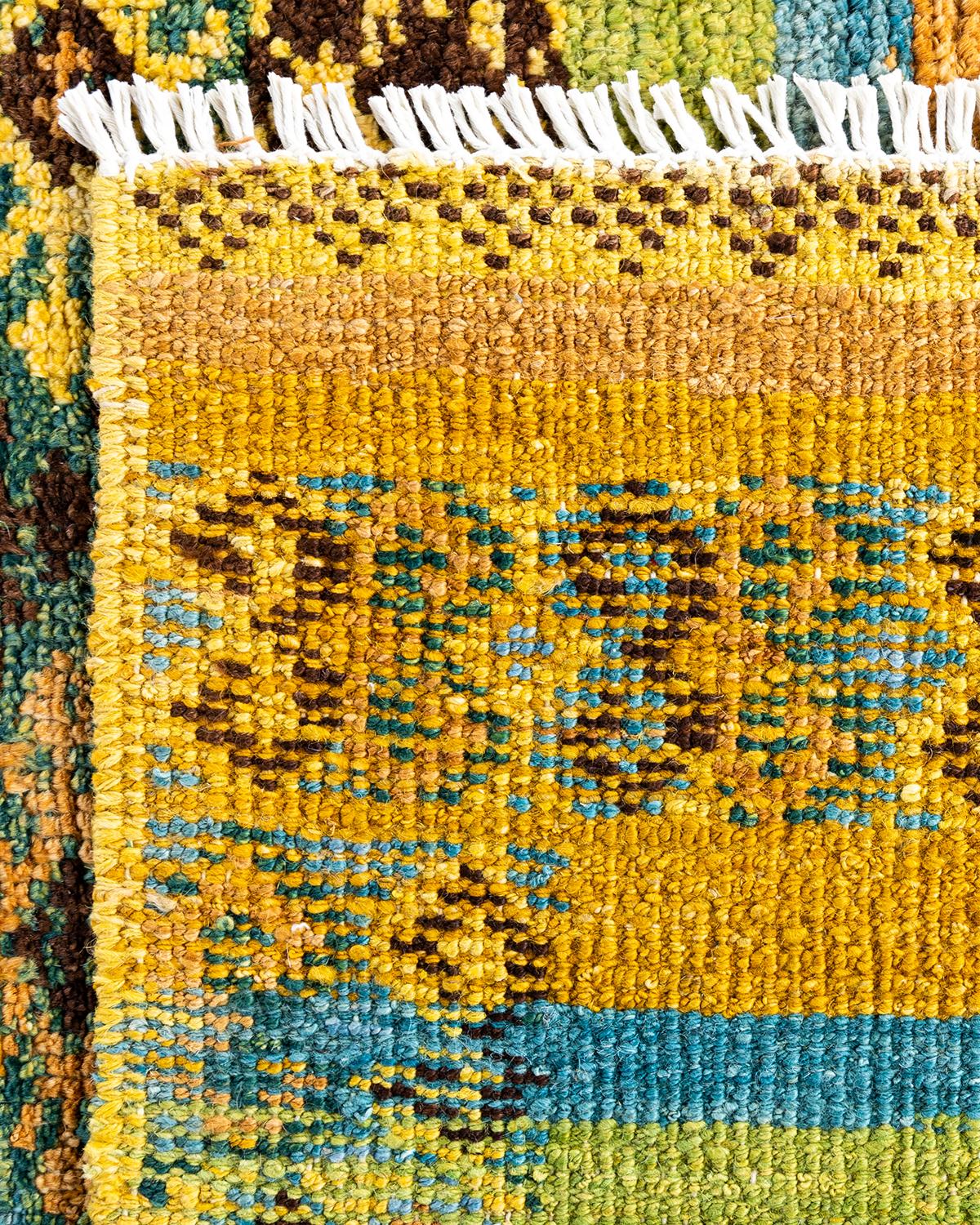 XXI secolo e contemporaneo Tappeto contemporaneo in lana sovratinta annodata a mano Multi Area Rugs in vendita