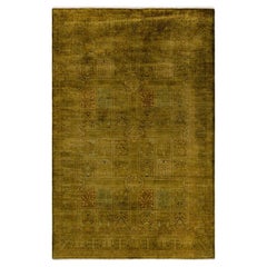 Contemporary Overdyed Hand Knotted Wool Multi Area Rug 