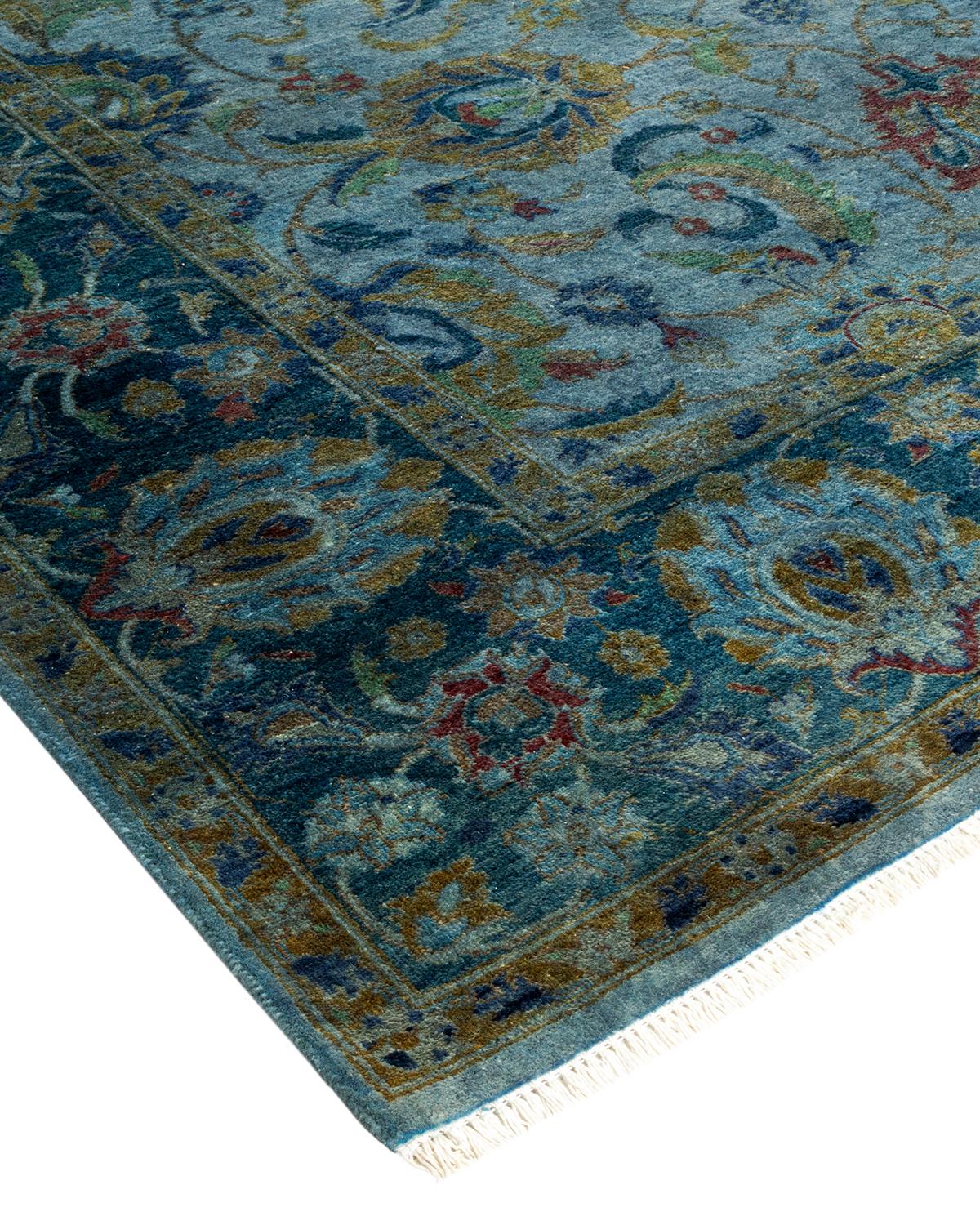 Vibrance rugs epitomize classic with a twist: traditional patterns overdyed in brilliant color. Each hand-knotted rug is washed in a 100% natural botanical dye that reveals hidden nuances in the designs. These are rugs that transcend trends, and