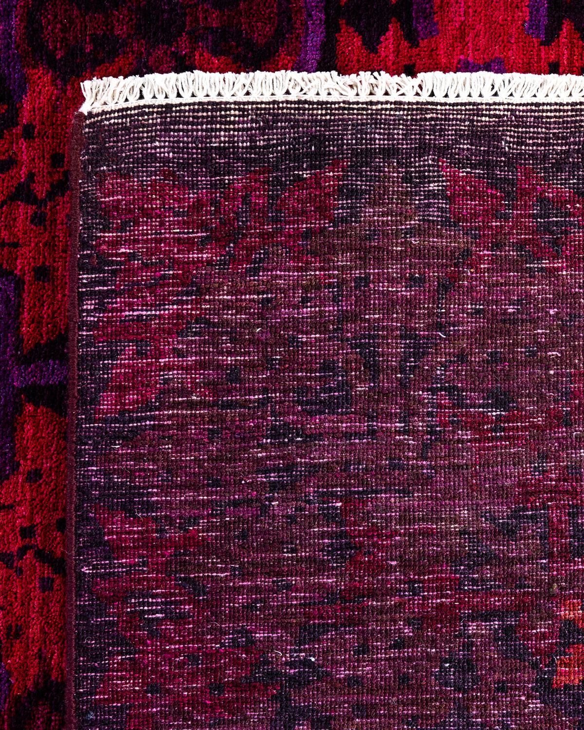XXIe siècle et contemporain Contemporary Overdyed Hand Knotted Wool Orange Area Rug 12' 2