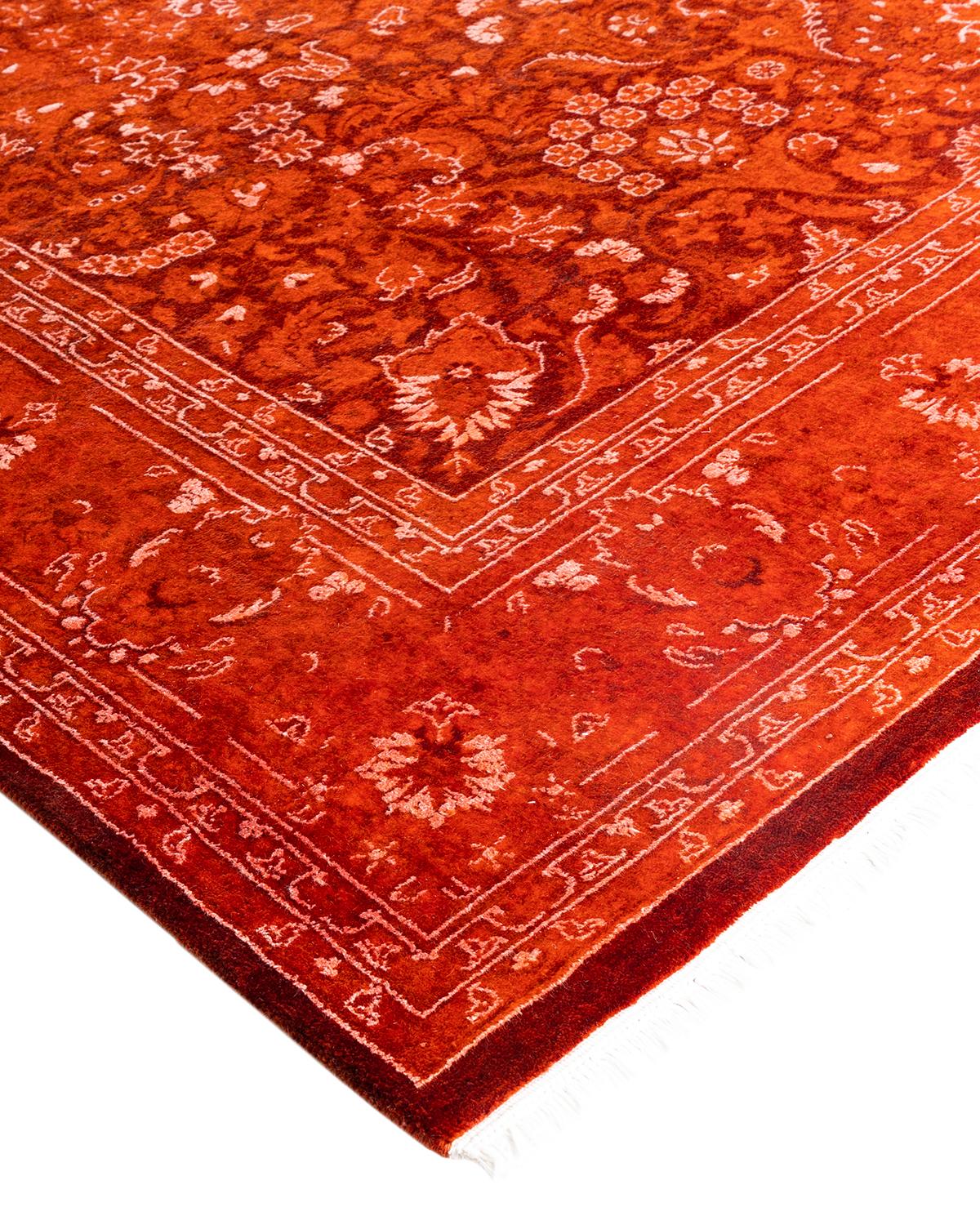 Vibrance rugs epitomize classic with a twist: traditional patterns overdyed in brilliant color. Each hand-knotted rug is washed in a 100%-natural botanical dye that reveals hidden nuances in the designs. These are rugs that transcend trends, and