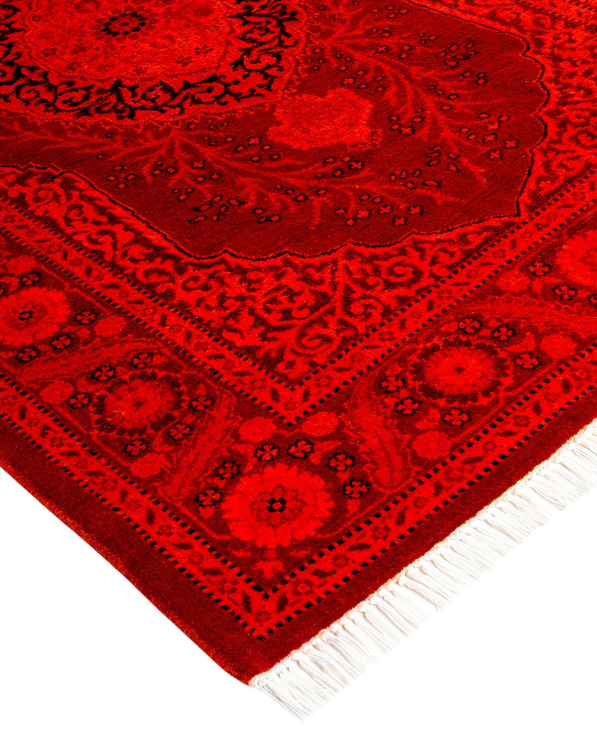 Vibrance rugs epitomize classic with a twist: traditional patterns overdyed in brilliant color. Each hand-knotted rug is washed in a 100% natural botanical dye that reveals hidden nuances in the designs. These are rugs that transcend trends, and