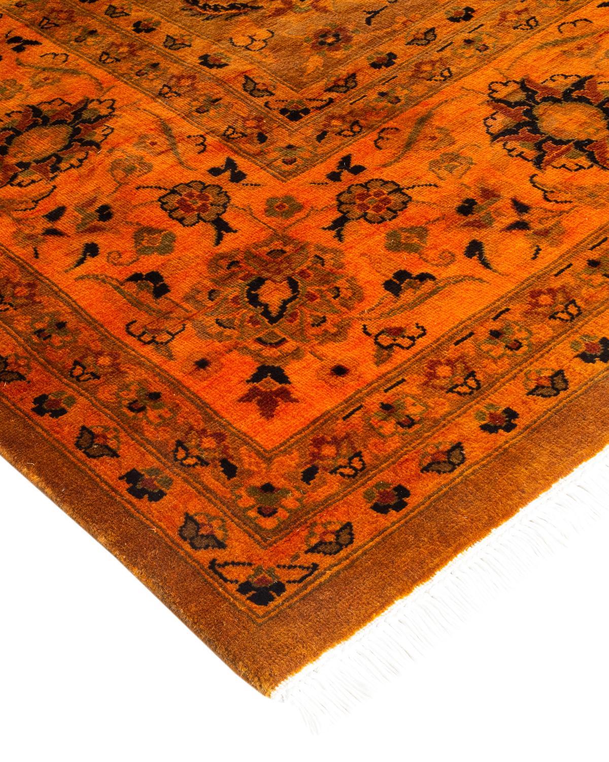 Vibrance rugs epitomize classic with a twist: traditional patterns overdyed in brilliant color. Each hand-knotted rug is washed in a 100% natural botanical dye that reveals hidden nuances in the designs. These are rugs that transcend trends, and