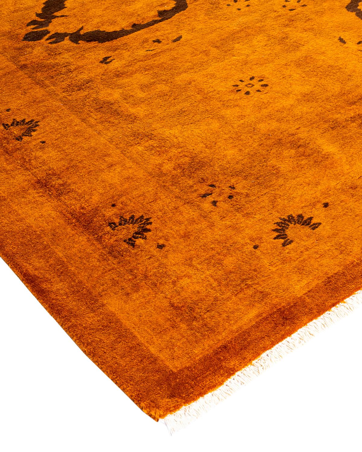 Vibrance rugs epitomize classic with a twist: traditional patterns overdyed in brilliant color. Each hand-knotted rug is washed in a 100%-natural botanical dye that reveals hidden nuances in the designs. These are rugs that transcend trends, and
