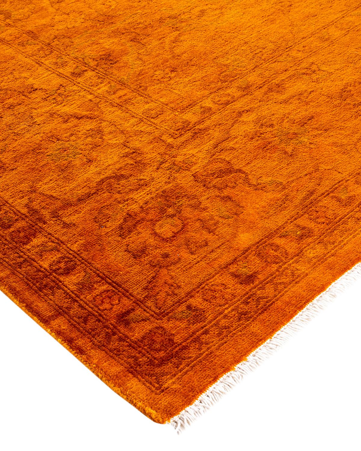 Vibrance rugs epitomize classic with a twist: traditional patterns overdyed in brilliant color. Each hand-knotted rug is washed in a 100%-natural botanical dye that reveals hidden nuances in the designs. These are rugs that transcend trends, and