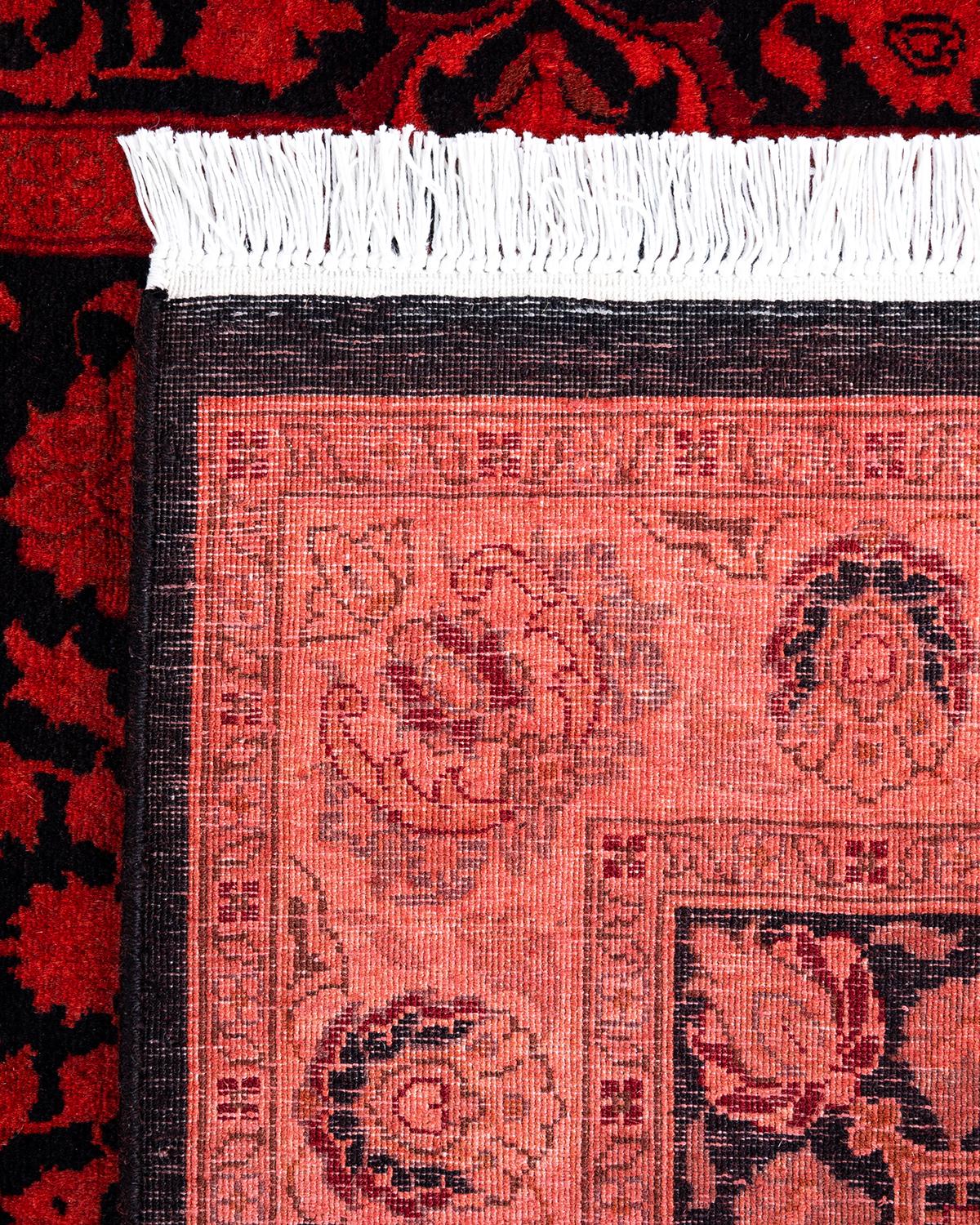 Alfombra anaranjada de lana teñida a mano contemporánea Siglo XXI y contemporáneo en venta