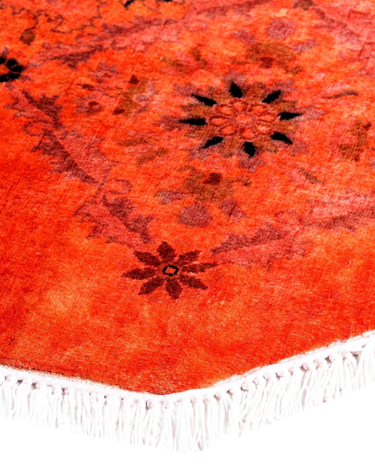 Vibrance rugs epitomize classic with a twist: traditional patterns overdyed in brilliant color. Each hand-knotted rug is washed in a 100%-natural botanical dye that reveals hidden nuances in the designs. These are rugs that transcend trends, and