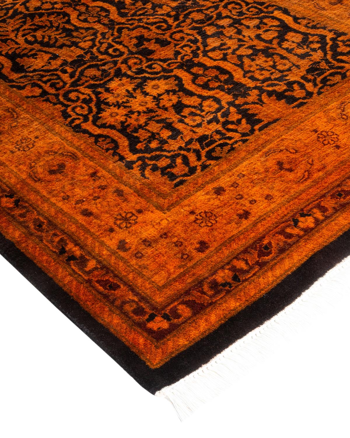 Vibrance rugs epitomize classic with a twist: traditional patterns overdyed in brilliant color. Each hand-knotted rug is washed in a 100% natural botanical dye that reveals hidden nuances in the designs. These are rugs that transcend trends, and