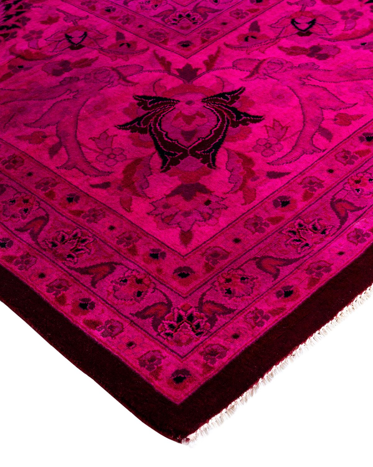 Vibrance rugs epitomize classic with a twist: traditional patterns overdyed in brilliant color. Each hand-knotted rug is washed in a 100%-natural botanical dye that reveals hidden nuances in the designs. These are rugs that transcend trends, and