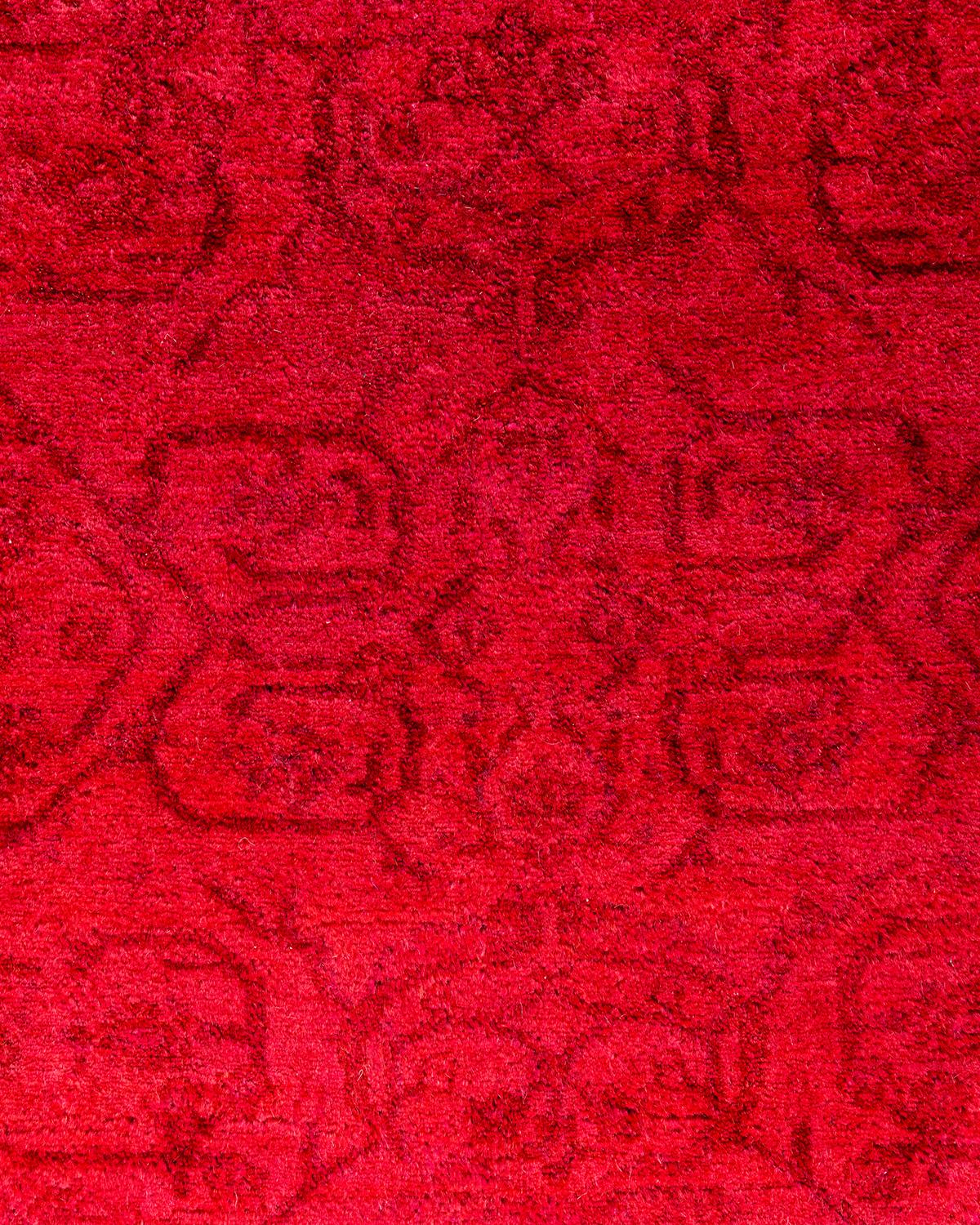 Alfombra de lana teñida a mano contemporánea rosa 1,70 x 1,70 cm Pakistaní en venta