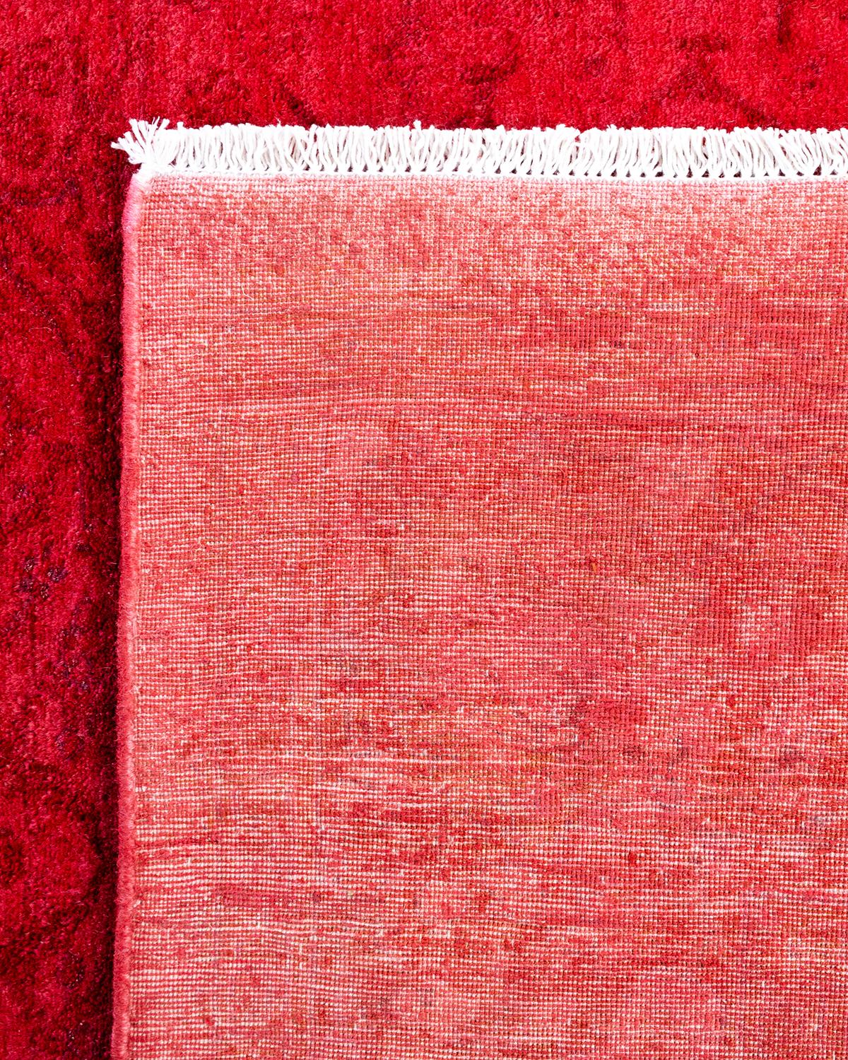 Alfombra de lana teñida a mano contemporánea rosa 1,70 x 1,70 cm Siglo XXI y contemporáneo en venta