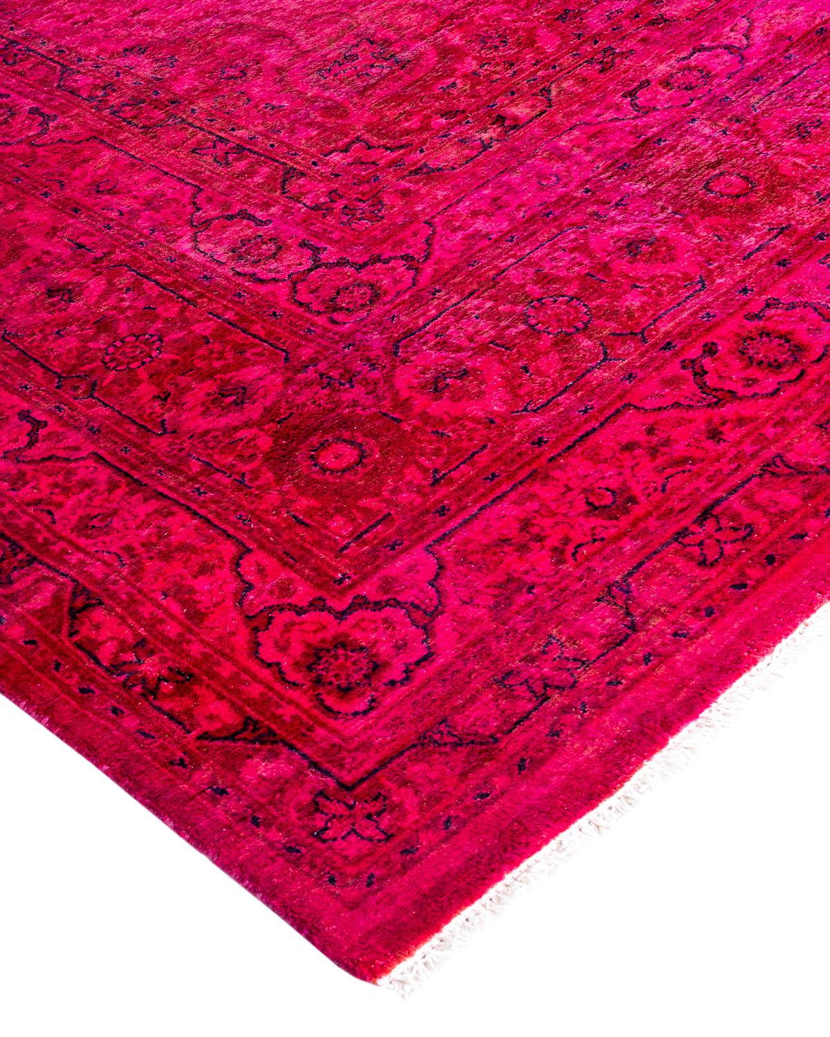Vibrance rugs epitomize classic with a twist: traditional patterns overdyed in brilliant color. Each hand-knotted rug is washed in a 100%-natural botanical dye that reveals hidden nuances in the designs. These are rugs that transcend trends, and