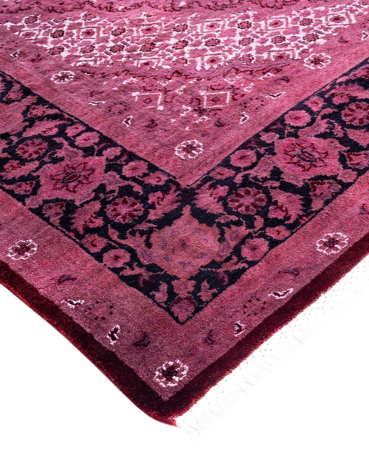 Vibrance rugs epitomize classic with a twist: traditional patterns overdyed in brilliant color. Each hand-knotted rug is washed in a 100%-natural botanical dye that reveals hidden nuances in the designs. These are rugs that transcend trends, and