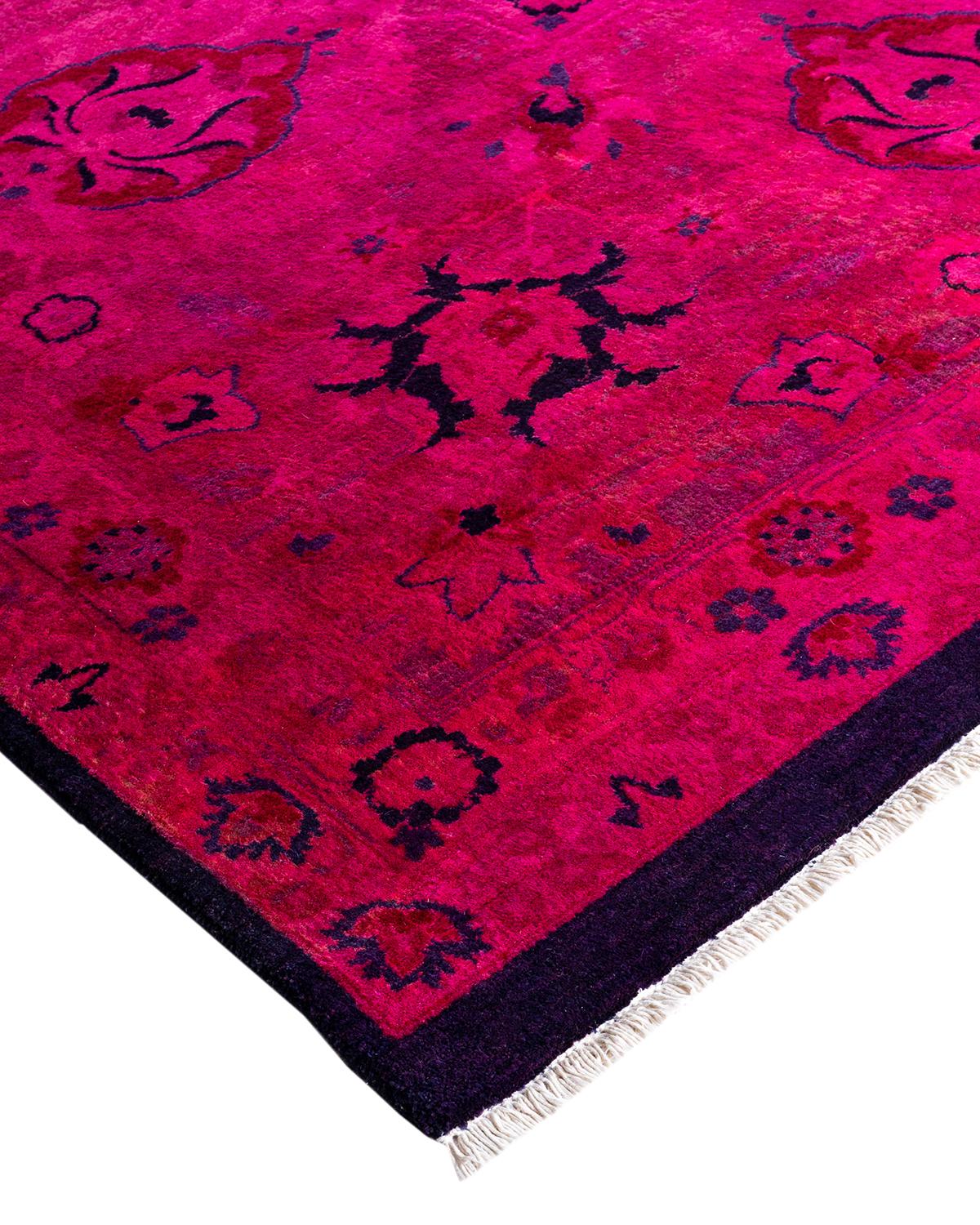 Vibrance rugs epitomize classic with a twist: traditional patterns overdyed in brilliant color. Each hand-knotted rug is washed in a 100%-natural botanical dye that reveals hidden nuances in the designs. These are rugs that transcend trends, and