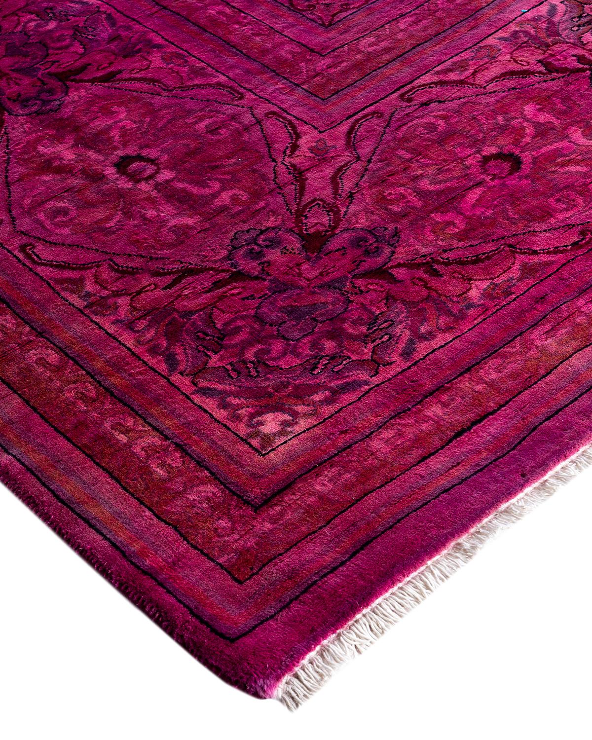 Vibrance rugs epitomize classic with a twist: traditional patterns overdyed in brilliant color. Each hand-knotted rug is washed in a 100%-natural botanical dye that reveals hidden nuances in the designs. These are rugs that transcend trends, and