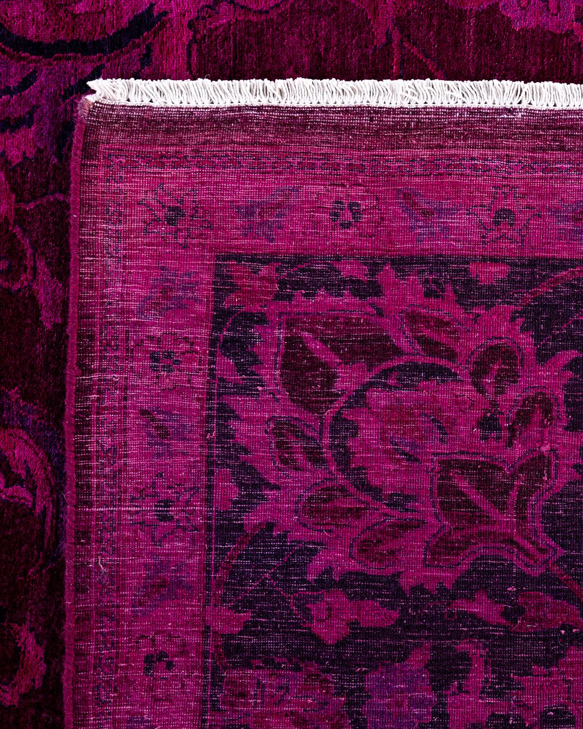 Alfombra de lana teñida a mano contemporánea rosa 30 cm x 30 cm Siglo XXI y contemporáneo en venta