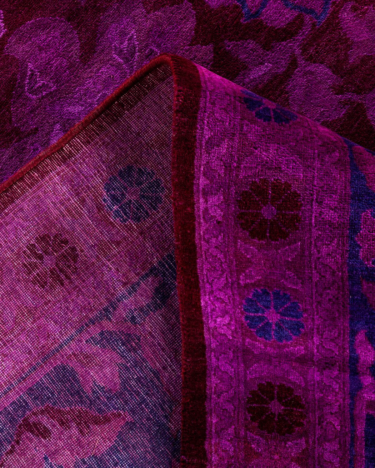 Lana Contemporary Overdyed Hand Knots Rugs Rosa Area Rugged 9' 5