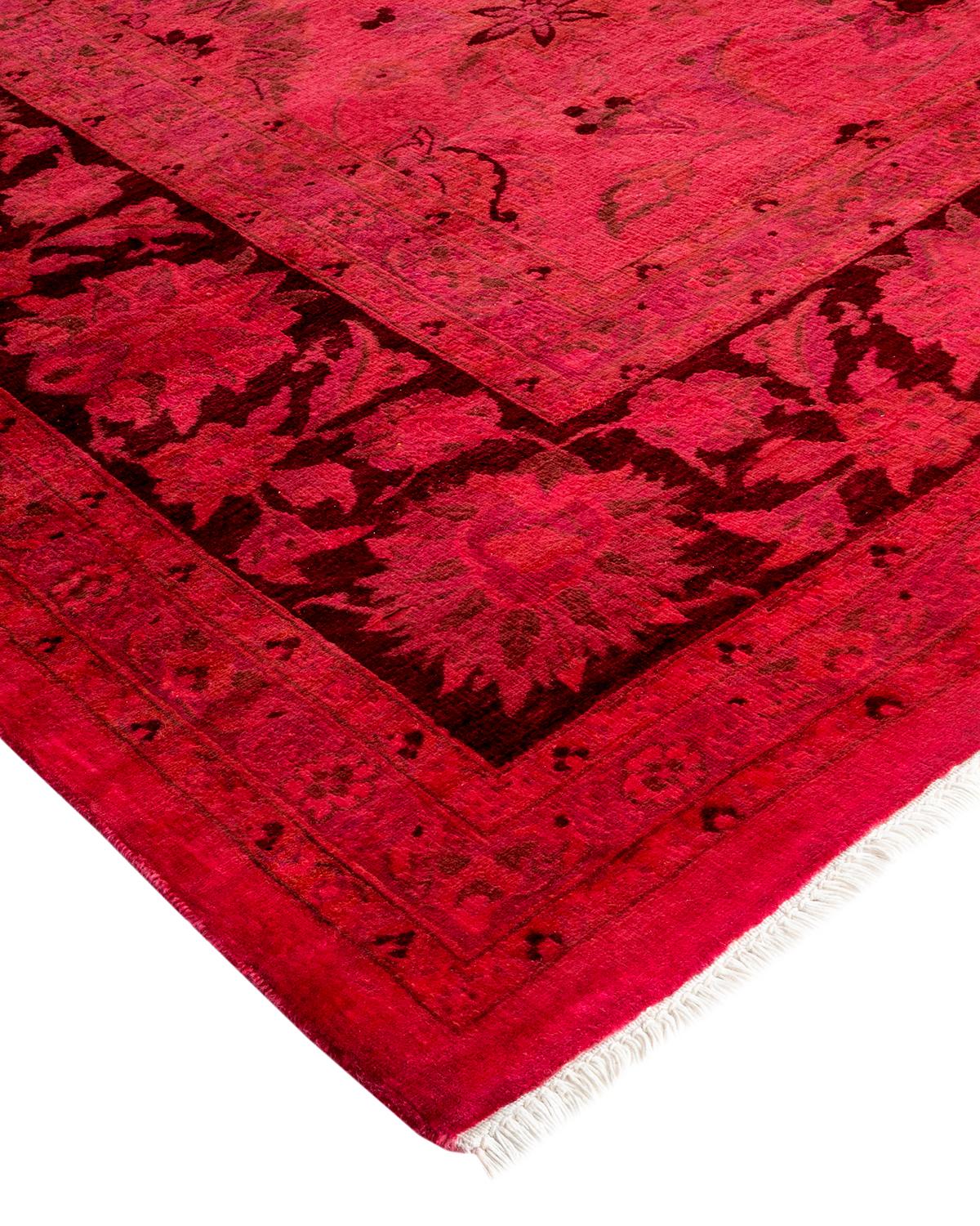 Vibrance rugs epitomize classic with a twist: traditional patterns overdyed in brilliant color. Each hand-knotted rug is washed in a 100% natural botanical dye that reveals hidden nuances in the designs. These are rugs that transcend trends, and