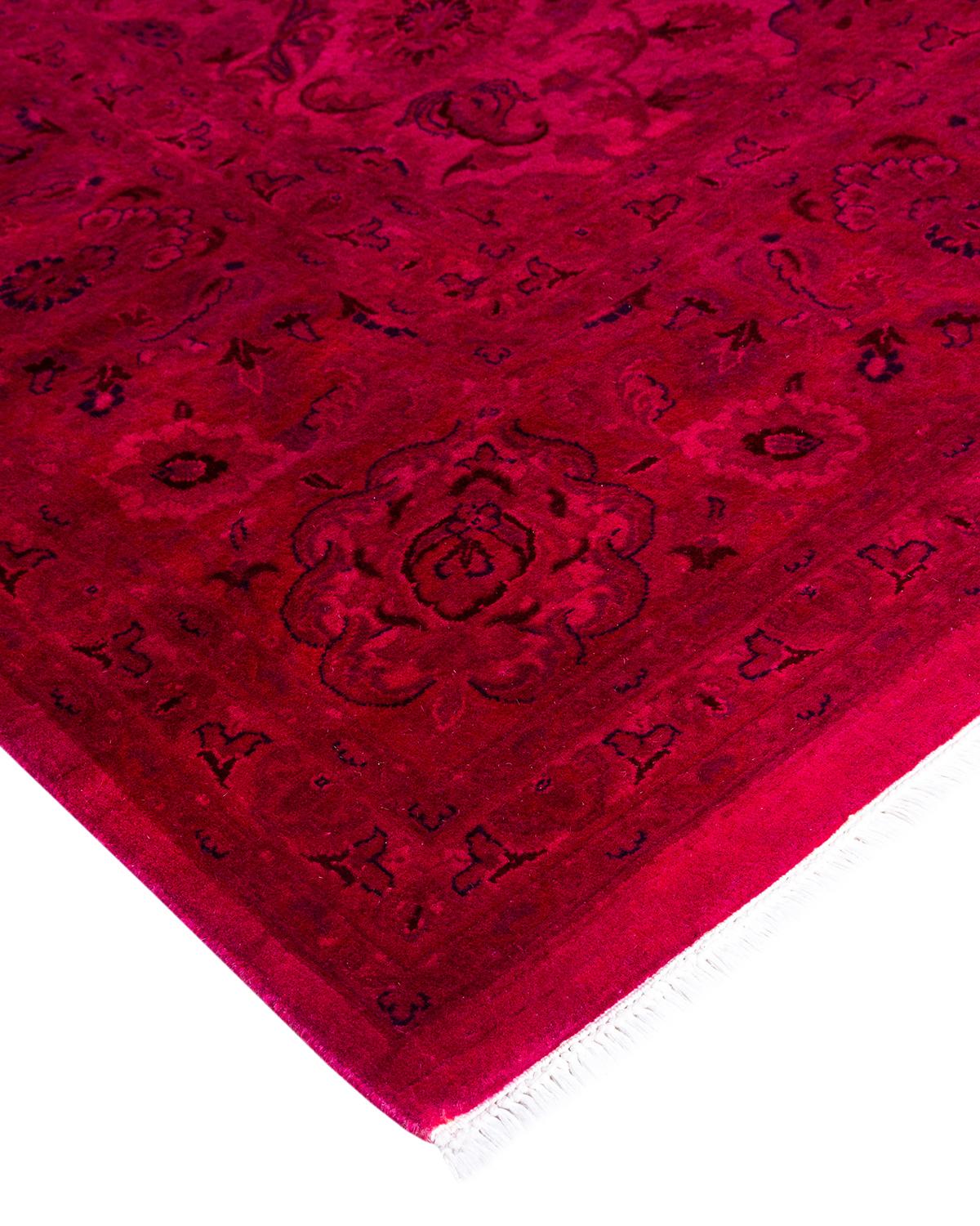 Vibrance rugs epitomize classic with a twist: traditional patterns overdyed in brilliant color. Each hand-knotted rug is washed in a 100%-natural botanical dye that reveals hidden nuances in the designs. These are rugs that transcend trends, and