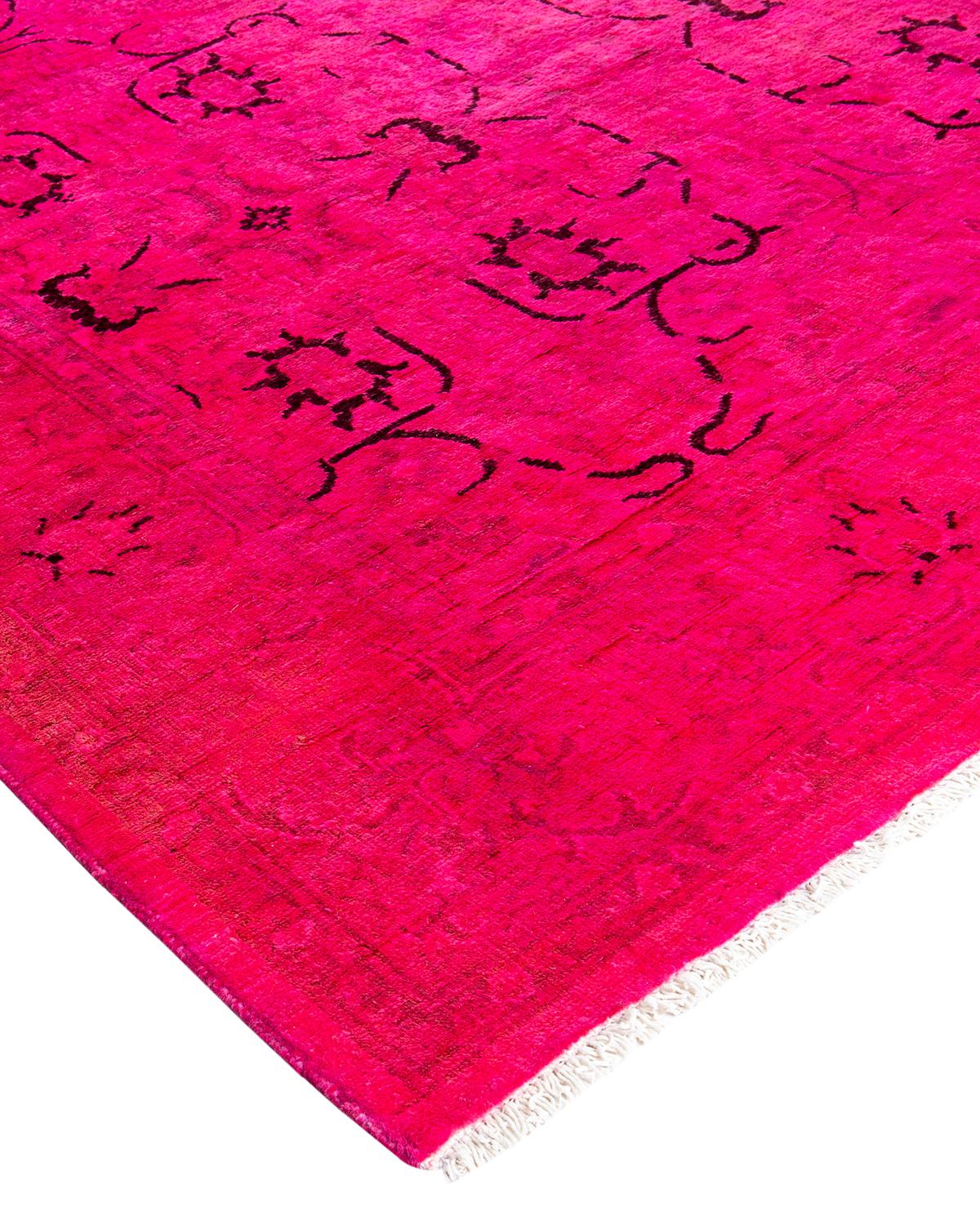 Vibrance rugs epitomize classic with a twist: traditional patterns overdyed in brilliant color. Each hand-knotted rug is washed in a 100%-natural botanical dye that reveals hidden nuances in the designs. These are rugs that transcend trends, and
