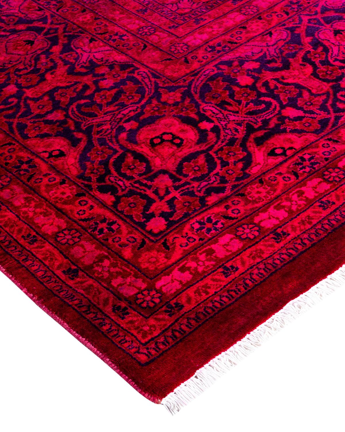 Vibrance rugs epitomize classic with a twist: traditional patterns overdyed in brilliant color. Each hand-knotted rug is washed in a 100%-natural botanical dye that reveals hidden nuances in the designs. These are rugs that transcend trends, and