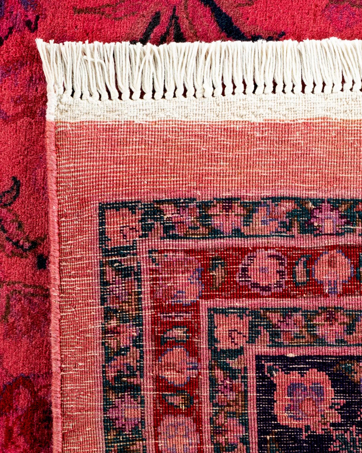 Alfombra de lana teñida a mano contemporánea rosa Siglo XXI y contemporáneo en venta