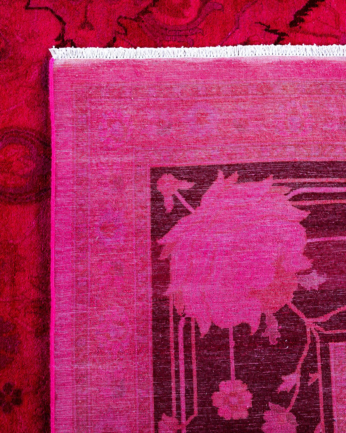 Alfombra de lana teñida a mano contemporánea rosa Siglo XXI y contemporáneo en venta