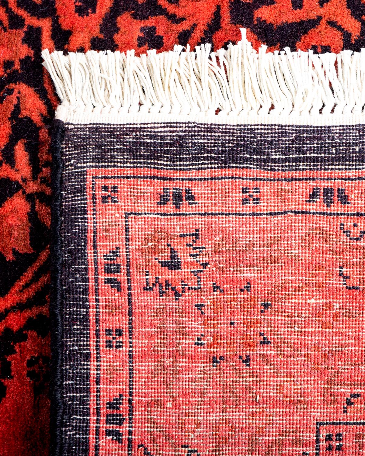 Traves de Mesa Contemporáneo Overdyed Hand Knotted Lana Rosa Siglo XXI y contemporáneo en venta