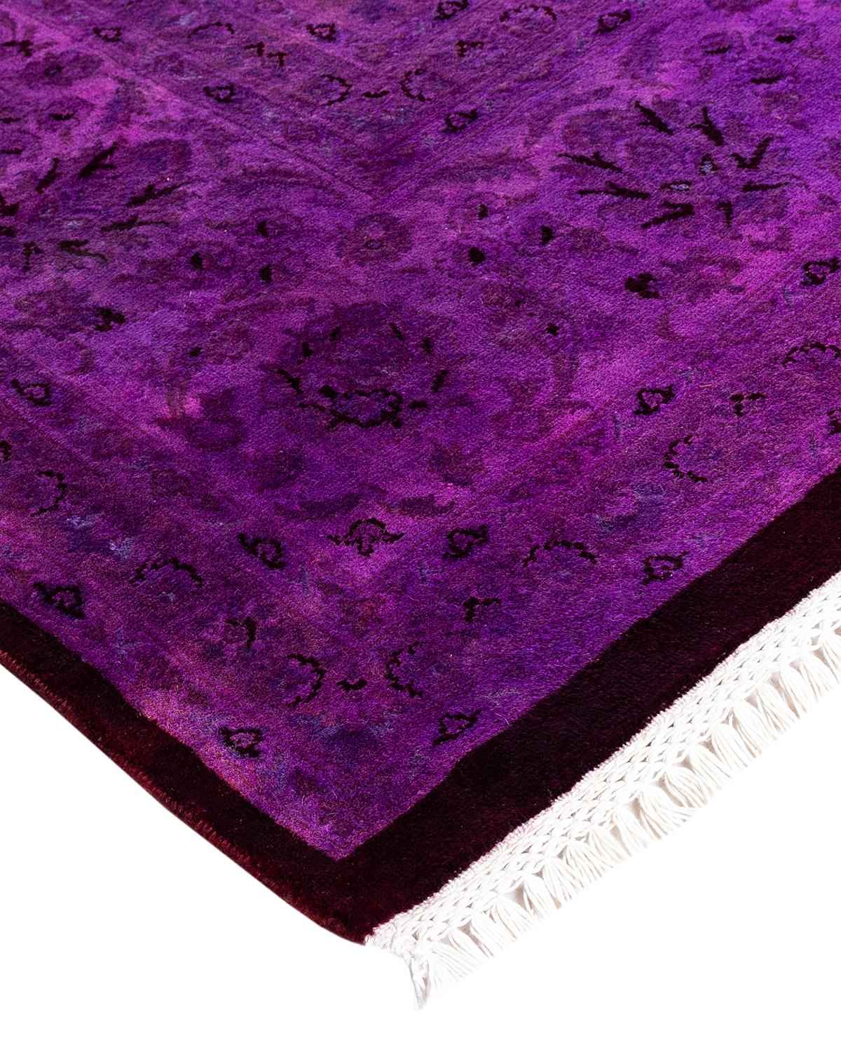 Vibrance rugs epitomize classic with a twist: traditional patterns overdyed in brilliant color. Each hand-knotted rug is washed in a 100%-natural botanical dye that reveals hidden nuances in the designs. These are rugs that transcend trends, and