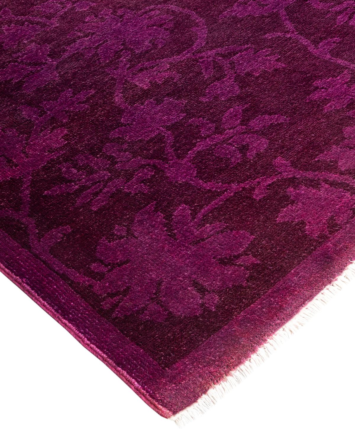 Vibrance rugs epitomize classic with a twist: traditional patterns overdyed in brilliant color. Each hand-knotted rug is washed in a 100% natural botanical dye that reveals hidden nuances in the designs. These are rugs that transcend trends, and