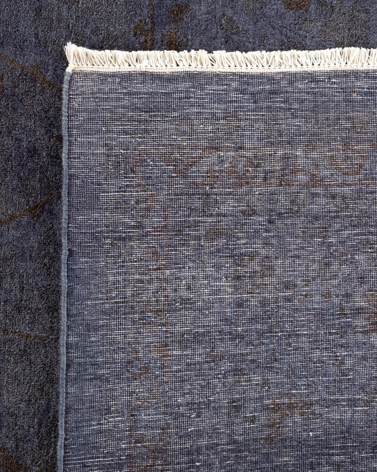 Alfombra de lana teñida a mano contemporánea violeta Siglo XXI y contemporáneo en venta