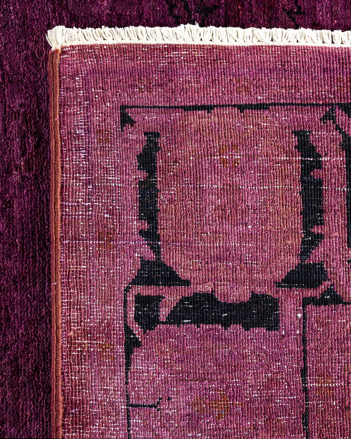 Alfombra de lana teñida a mano contemporánea violeta Siglo XXI y contemporáneo en venta