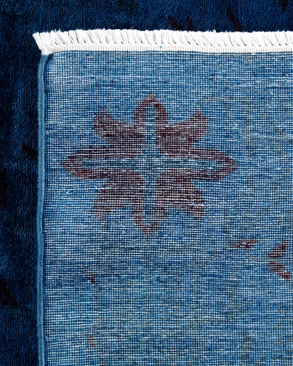 Alfombra de lana teñida a mano contemporánea violeta Siglo XXI y contemporáneo en venta