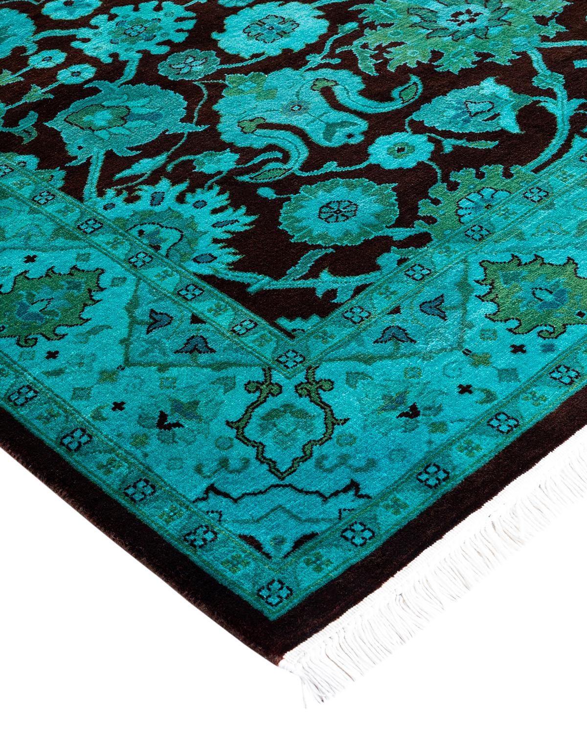 Vibrance rugs epitomize classic with a twist: traditional patterns overdyed in brilliant color. Each hand-knotted rug is washed in a 100%-natural botanical dye that reveals hidden nuances in the designs. These are rugs that transcend trends, and