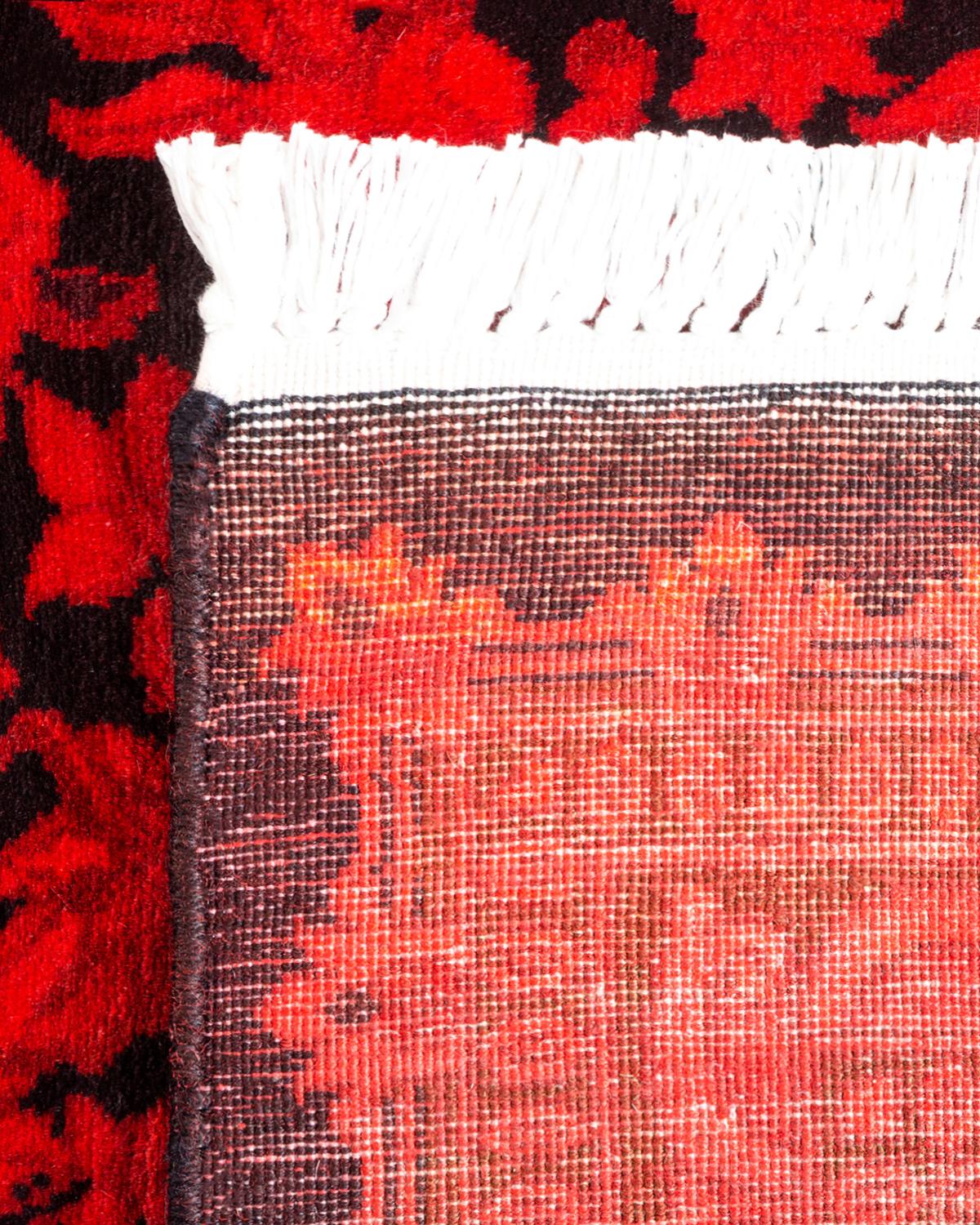 XXI secolo e contemporaneo Tappeto contemporaneo in lana rosso sovratinto e annodato a mano in vendita
