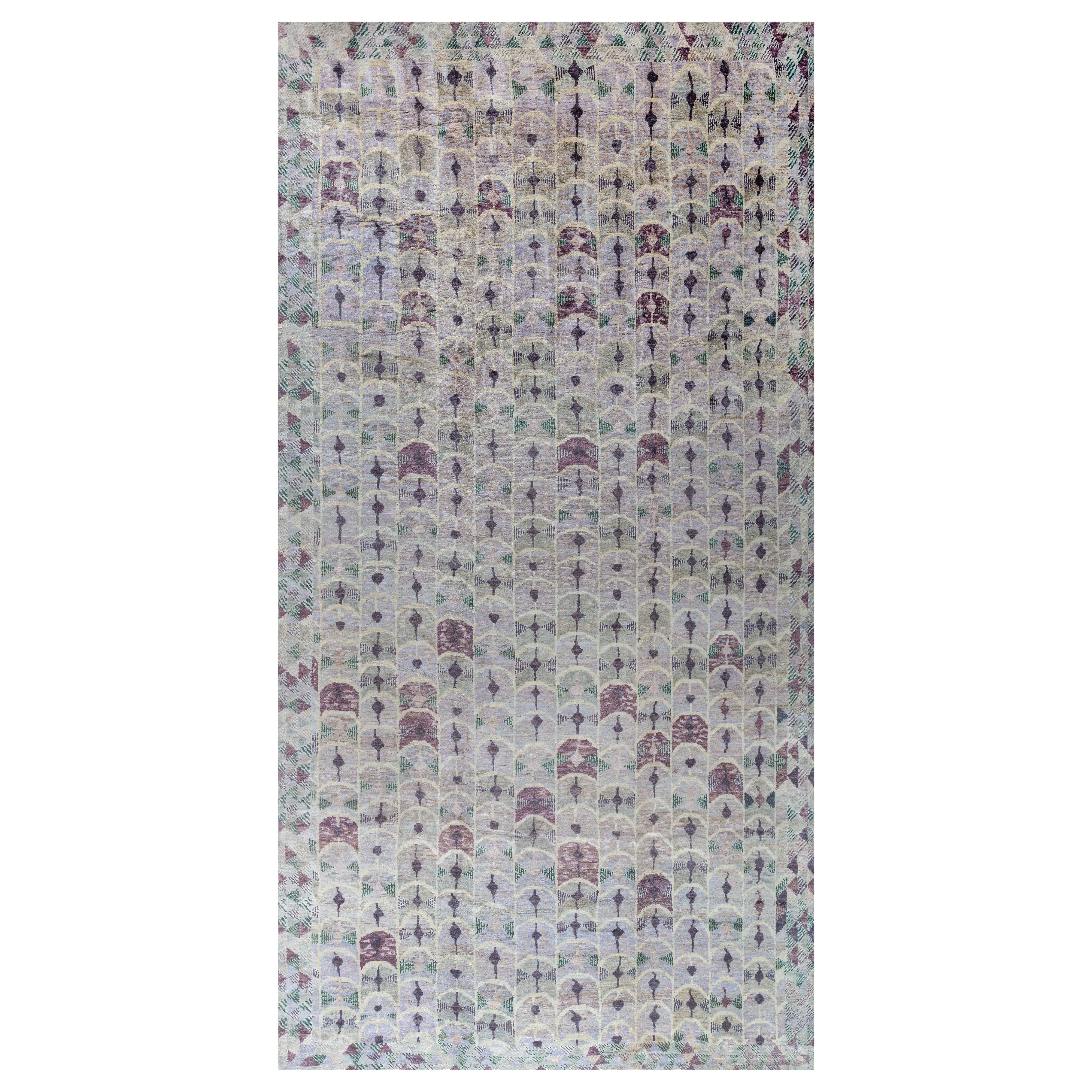 Tappeto contemporaneo oversize in canapa svedese di Doris Leslie Blau in vendita