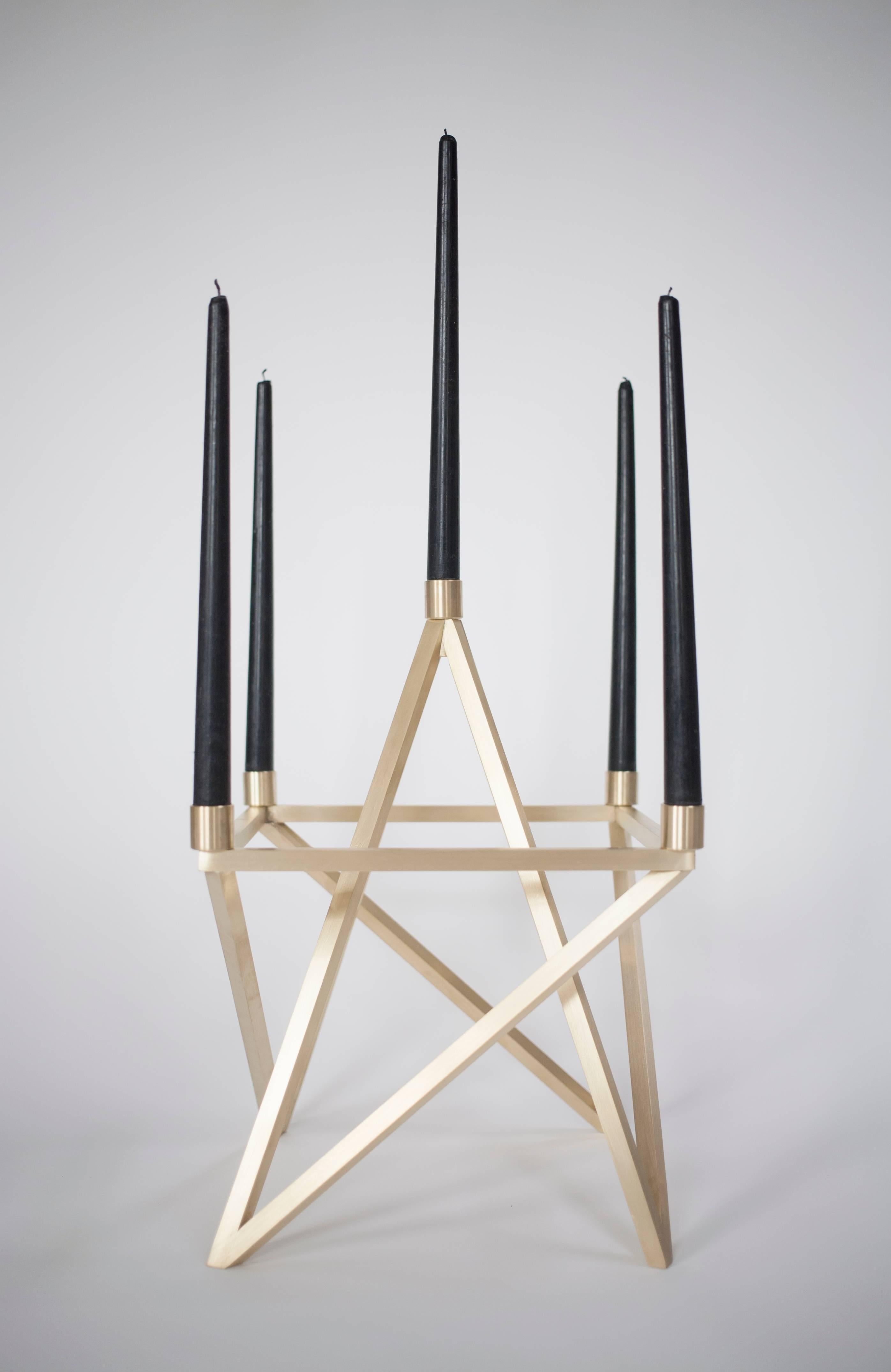 Contemporary 'Pagan' Star Candelabra by Material Lust, 2016 In New Condition For Sale In Los Angeles, CA