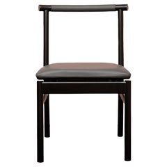 Contemporary Painted Maple & Upholstered Dining Chair - Dining Chair BOW
