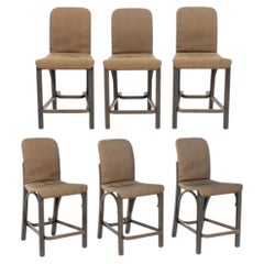 Contemporary Painted Wood Counter Stools, 6