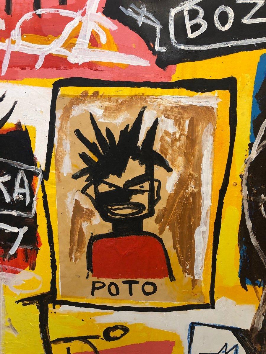 Very large painting by the Ivorian artist Well Rimo. From the streets to the auction room, Rimo has had an exceptional career. In March 2023, he sold two of his paintings at auction, one for 10,000 euros, and the other for 13,000 euros.

Well is a