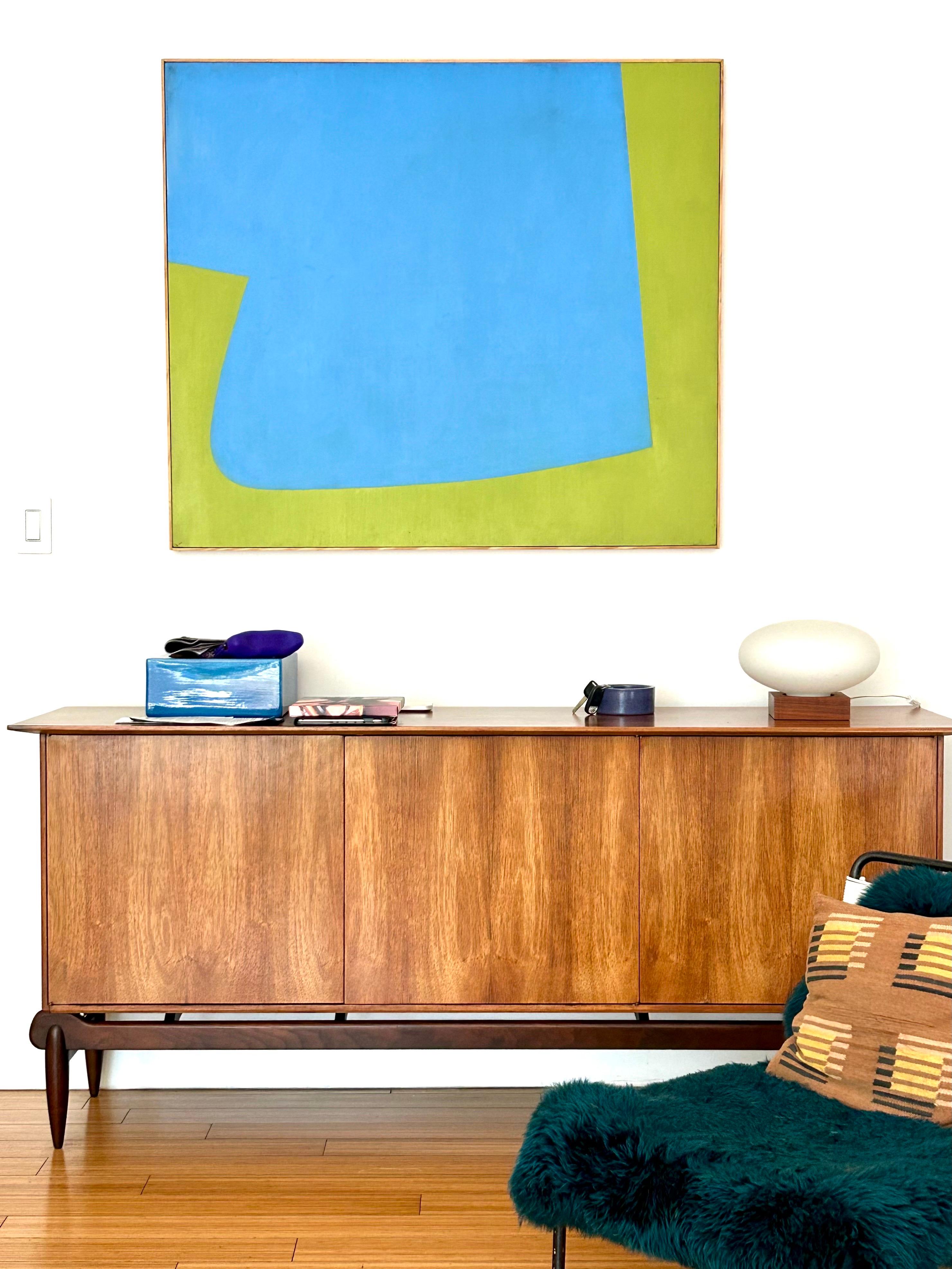 Ursprüngliches Kunstwerk.
Öl und Acryl auf Leinwand mit dünnem Holzrahmen.
Das Kunst + Design Kontinuum von Form, Raum, Farbtheorie und Textur.
Eignet sich gut für Sammlungen und Dekorationen... 

