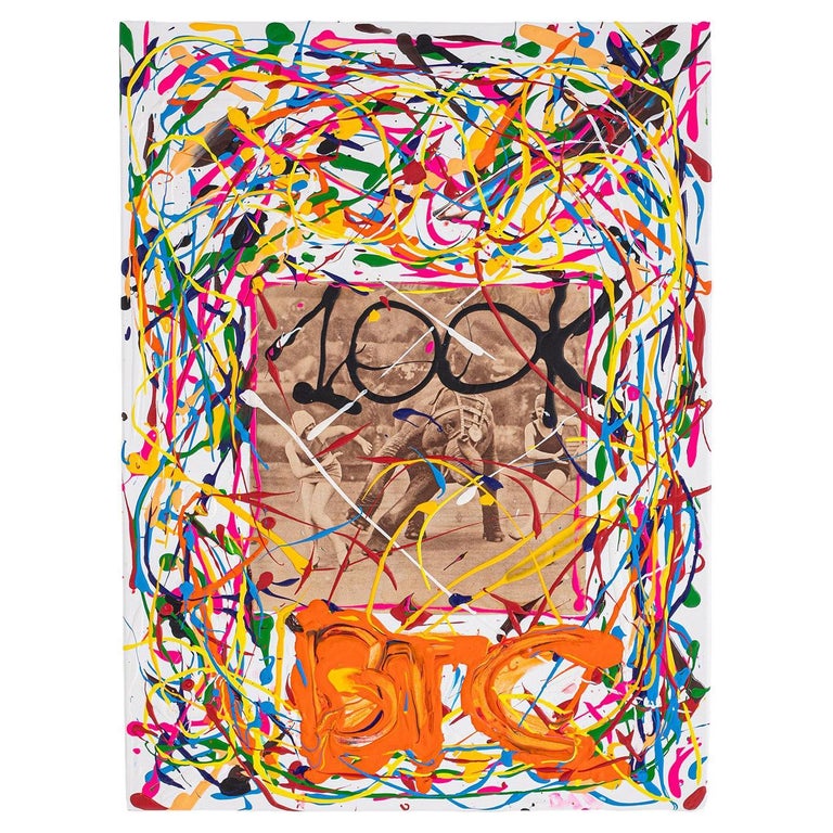 Contemporary Painting Mixed Media on Canvas by Bomberbax Inspired by Cryptoart For Sale at 1stDibs