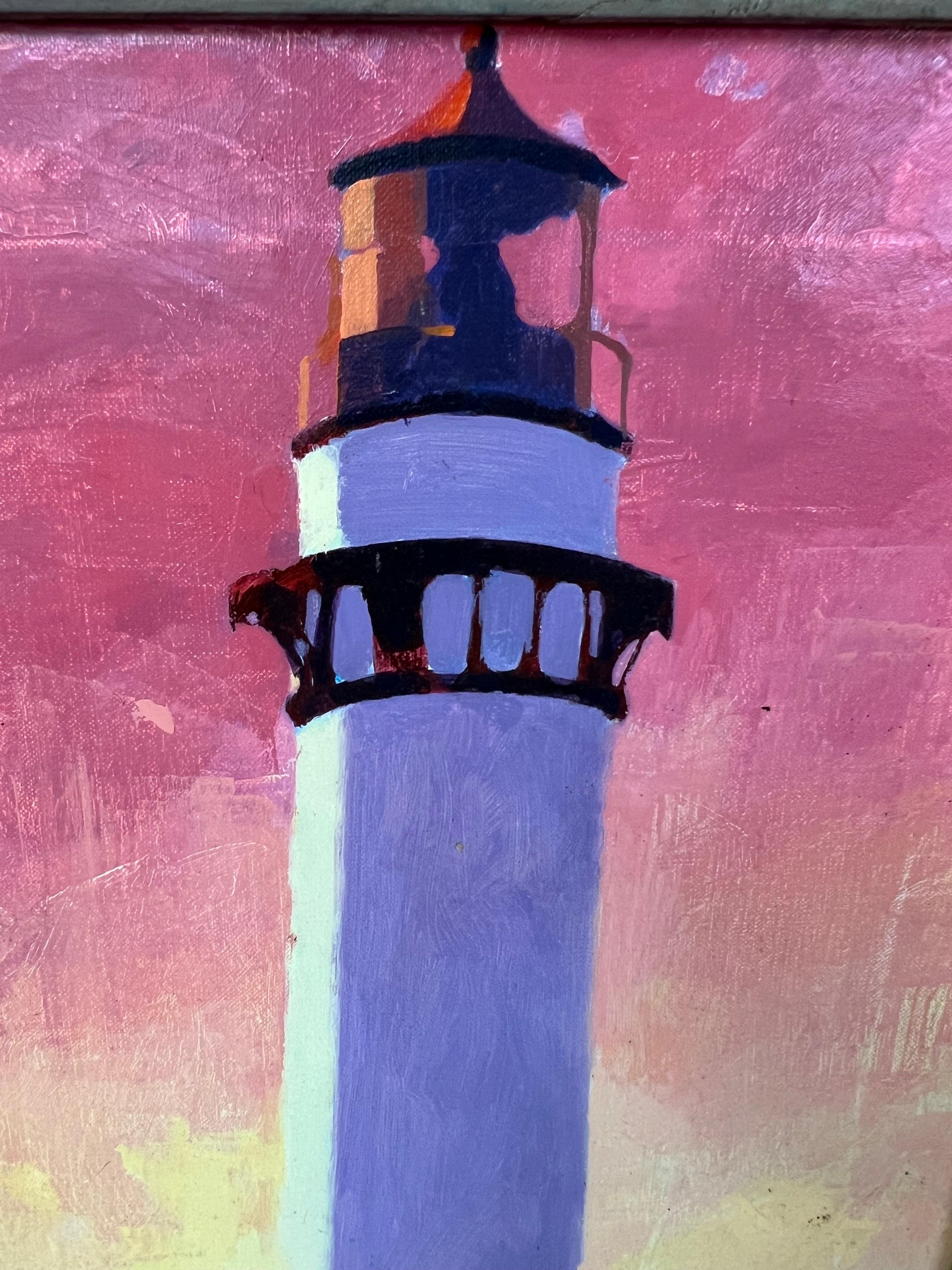 Contemporary Painting of a Lighthouse im Angebot 5