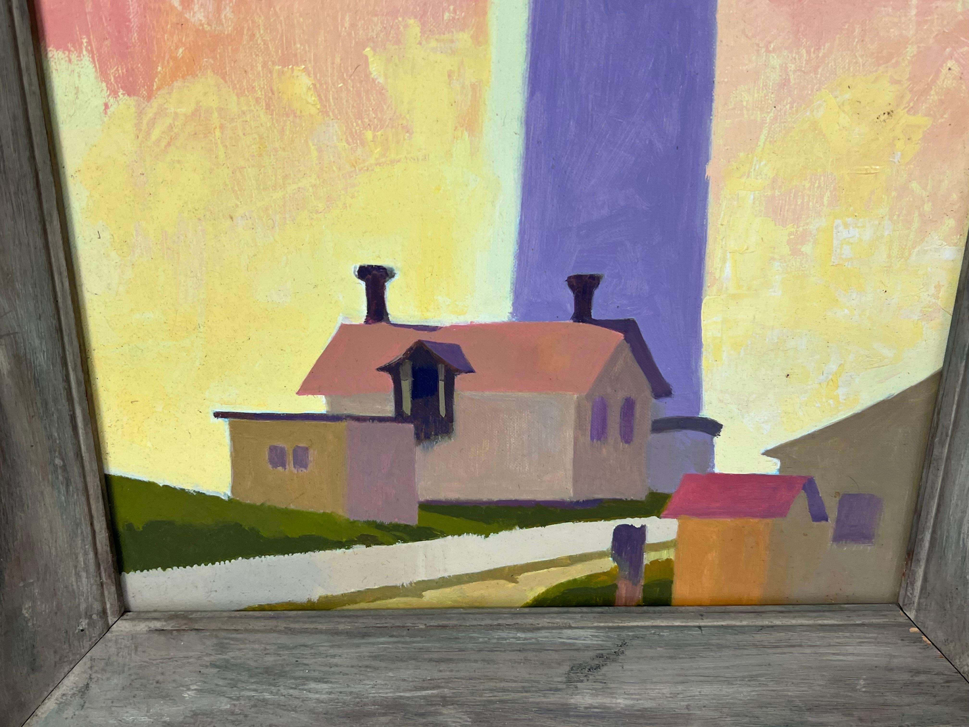 Contemporary Painting of a Lighthouse im Angebot 9